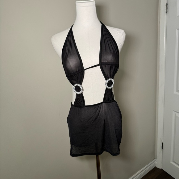 Coquette goth glam dark fairy  lingerie slip - Picture 2 of 6